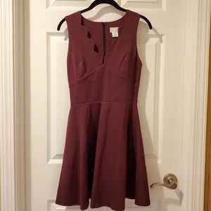 Love...Ady Scallop neck fit and flare dress